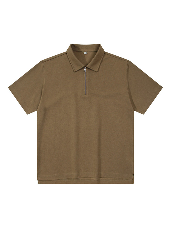 Camiseta polo extragrande de manga corta para hombre-1