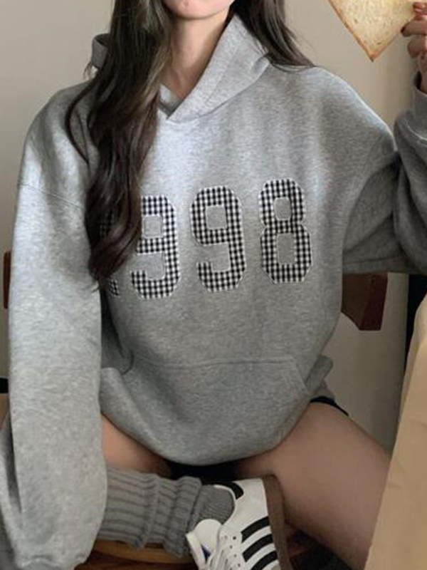 Sudadera con capucha extragrande con estampado urbano-3
