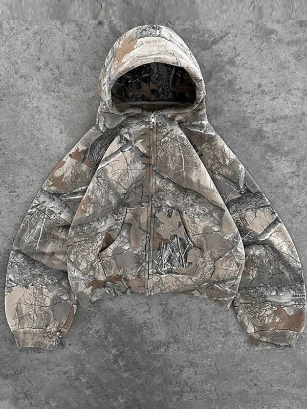 Sudadera con capucha extragrande con estampado urbano-1
