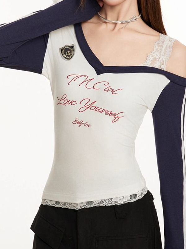 Camiseta de manga larga con mangas raglán-1
