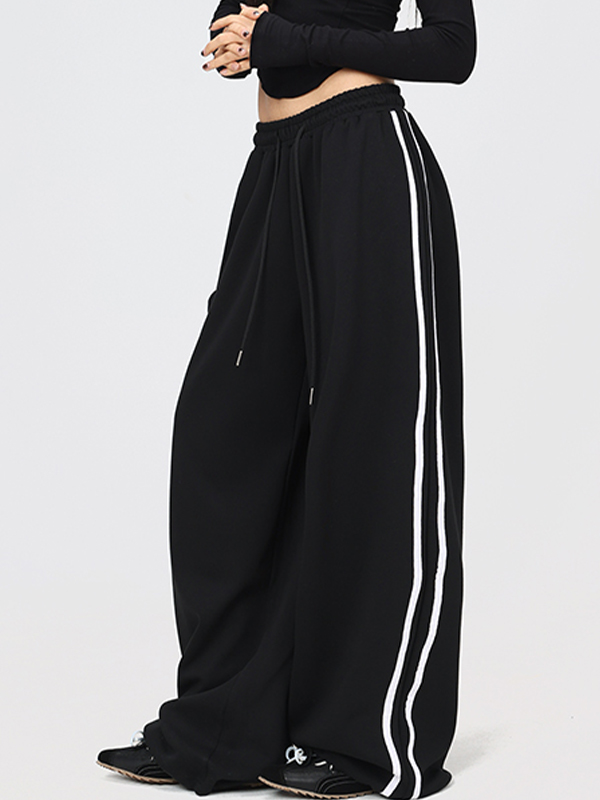 Pantalones deportivos con costuras asimétricas-3