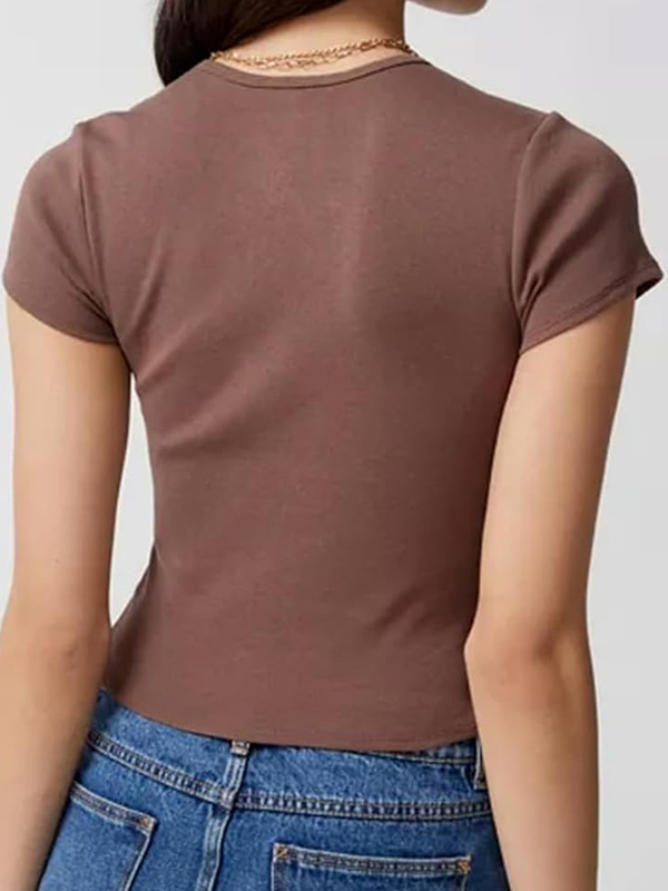 Camiseta de manga corta con estampado gráfico-1