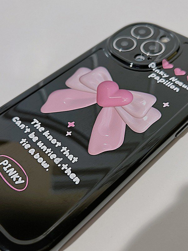Estuche para teléfono con patrón de lazo meñique-3