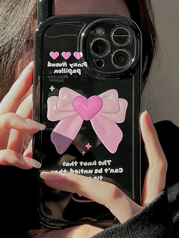 Estuche para teléfono con patrón de lazo meñique-1
