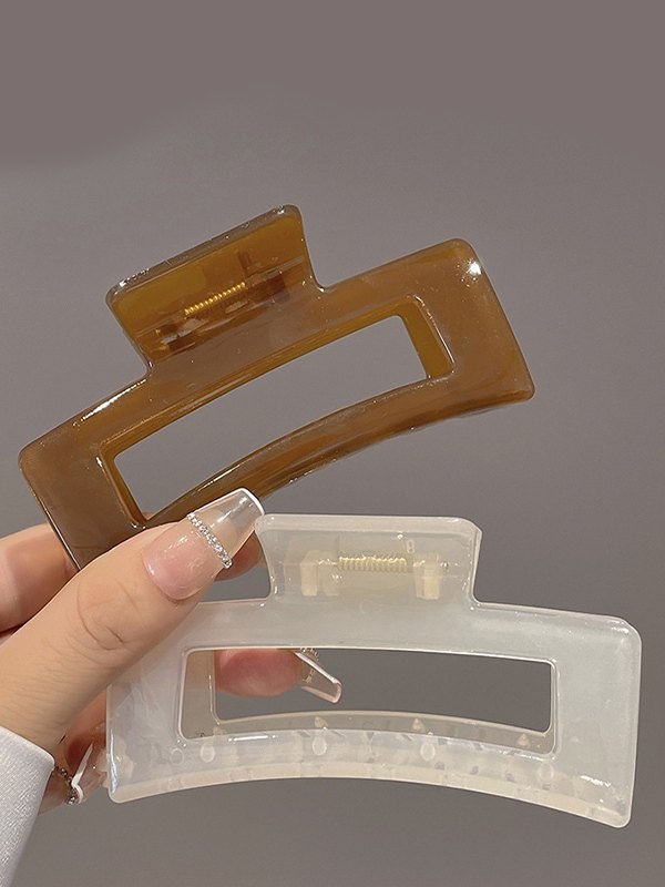 Pinza de pelo rectangular grande-1