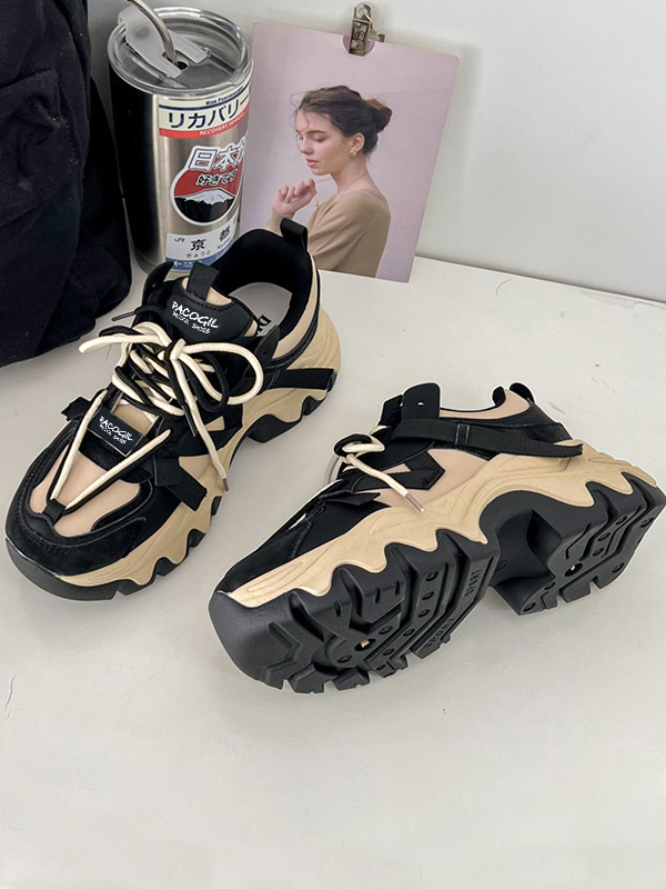 Zapatillas informales con plataforma gruesa-4