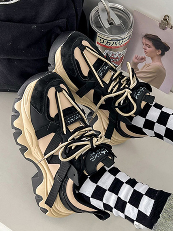 Zapatillas informales con plataforma gruesa-1