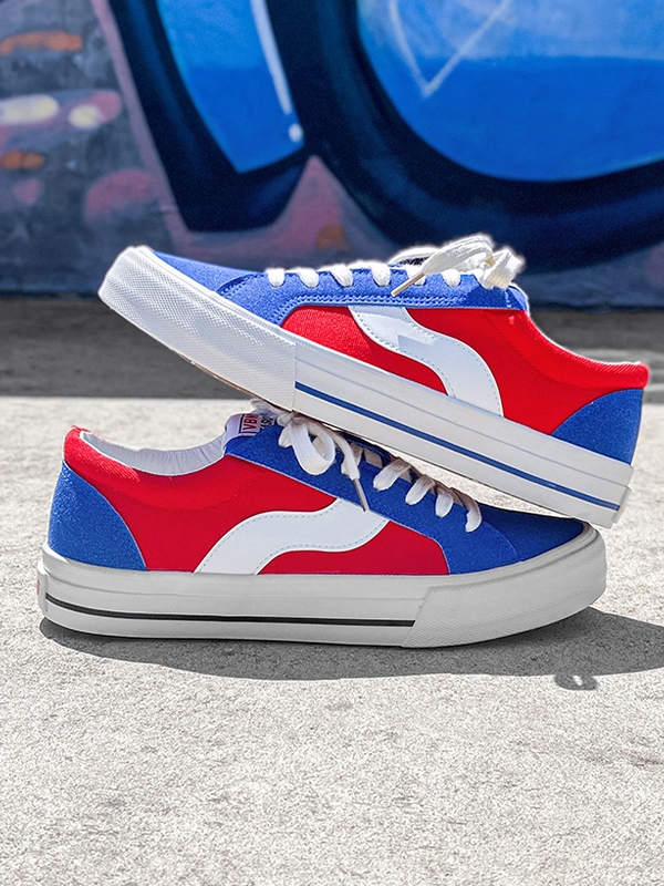 Zapatillas deportivas vintage de lona cepillada para hombre-5