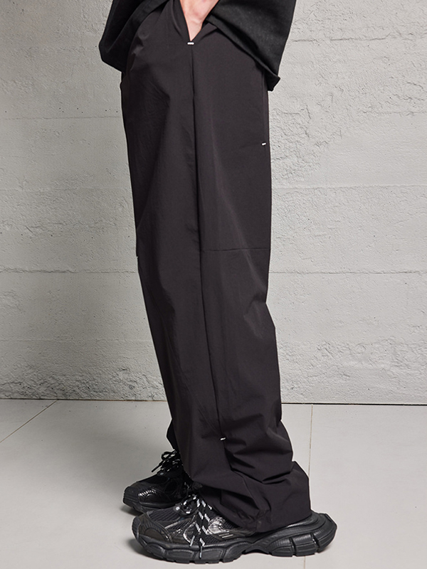 Pantalones cargo holgados lisos para hombre-4