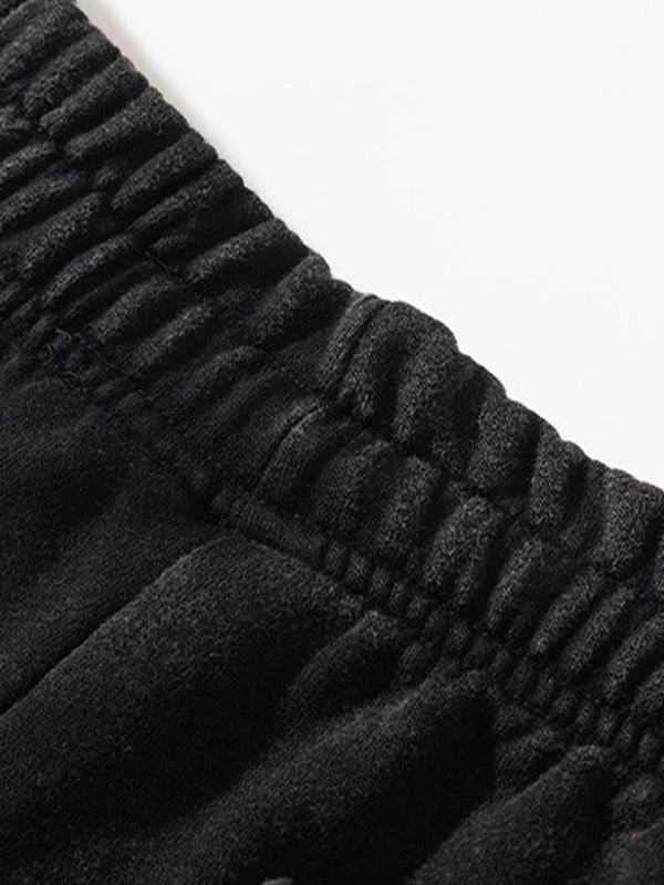 pantalones cortos casuales con bordado cruzado para hombre-2