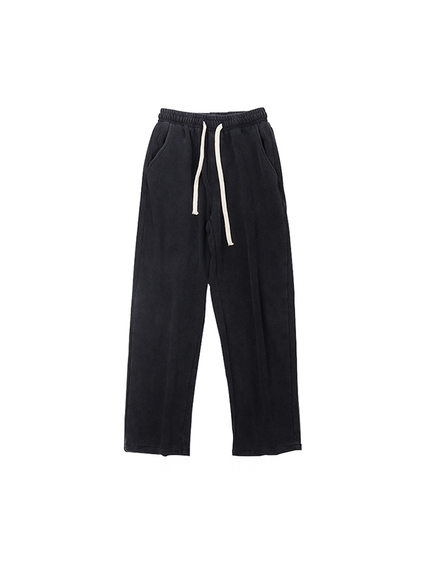 Pantalones deportivos y casuales desgastados retro para hombre-4
